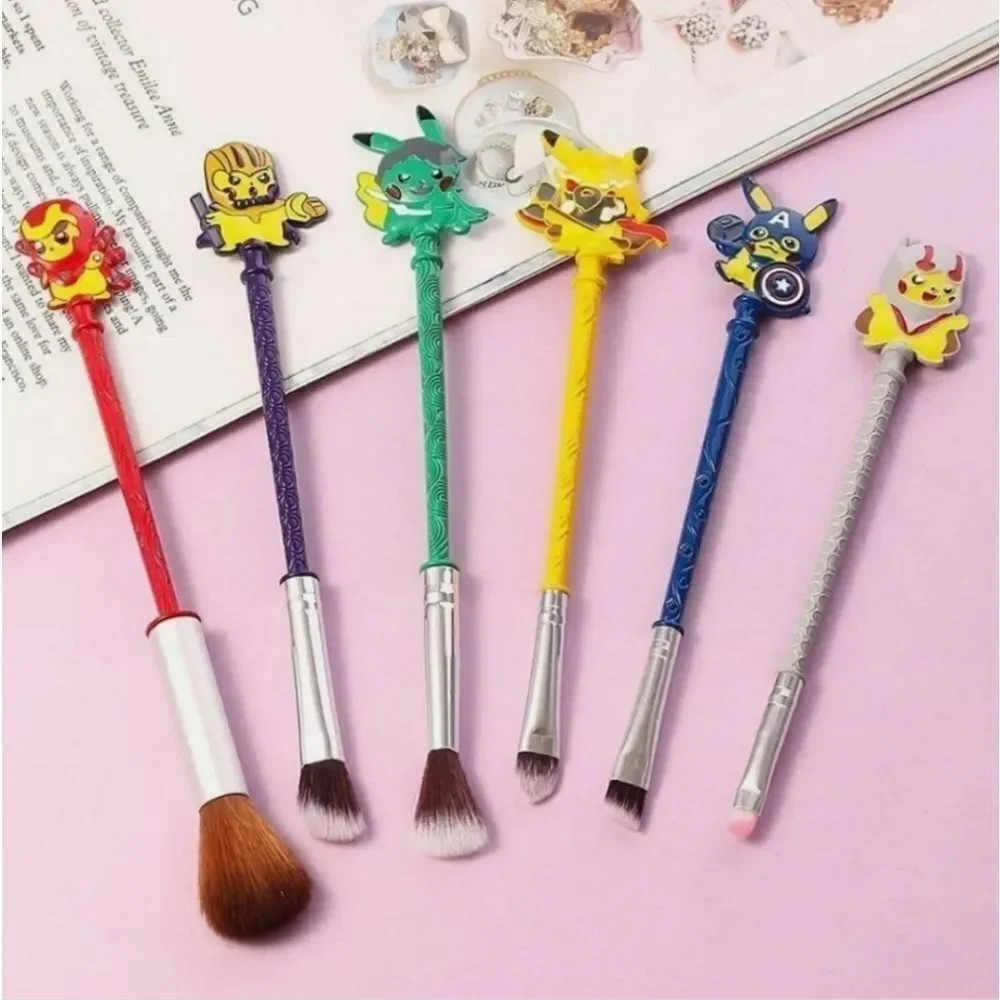 6-Piece Anime Avengers Makeup Brush Set